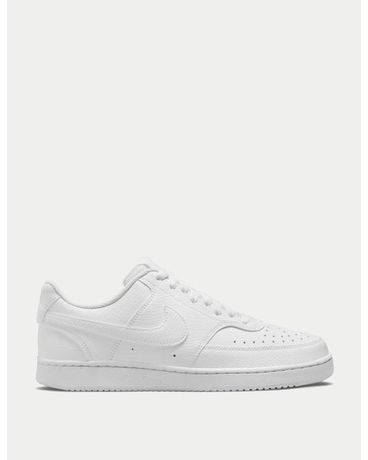 Nike White Women's Court Vision Low Next Nature Shoes