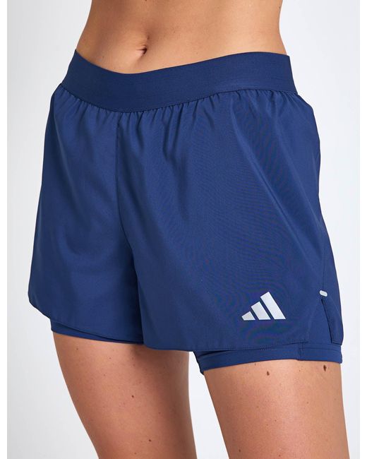 Adidas Blue Women's Adi365 Running Essentials 2in1 Shorts