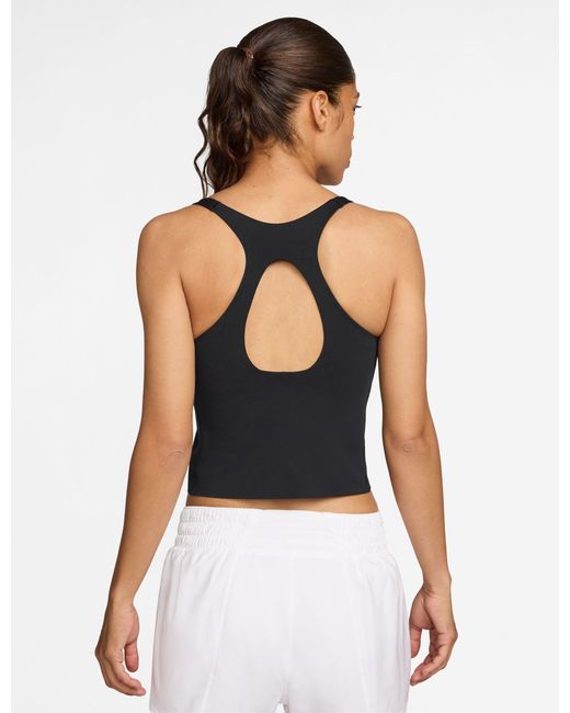 Nike Black Women's Universa Medium-support Padded Sports Bra Tank