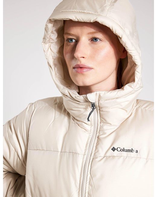 Columbia Women's Puffect Long Puffer Jacket in Natural Lyst UK