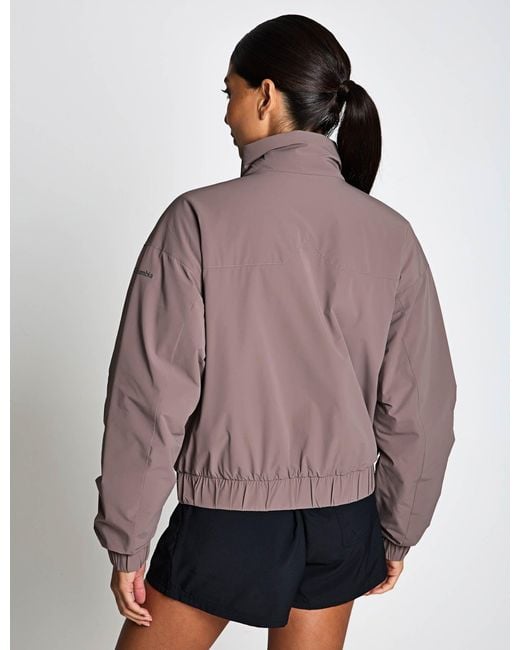 Columbia Purple Women's Amazestretch Insulated Bomber