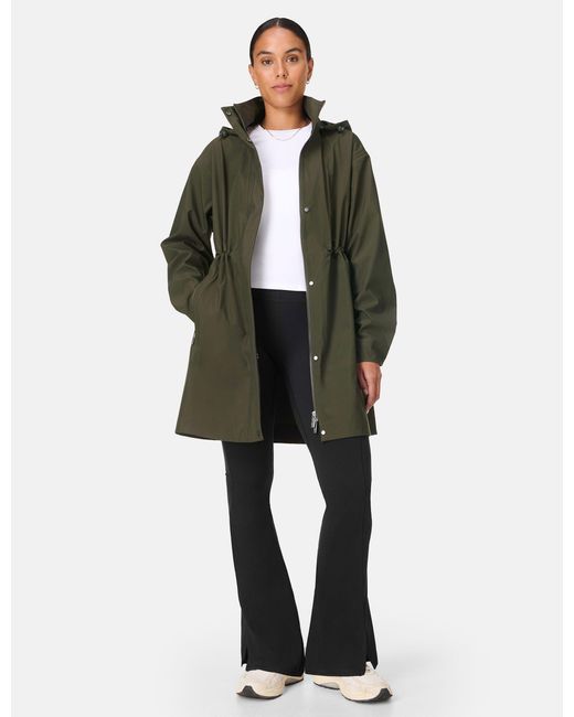 Sweaty Betty Green Women's Guide Waterproof Parka