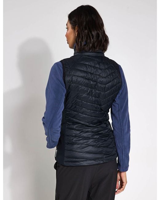 Columbia Blue Women's Powder Pass Ii Hybrid Puffer Gilet