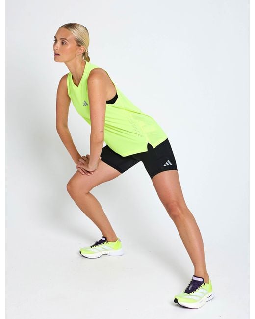 Adidas Green Women's Adi365 Breeze Running Tank Top