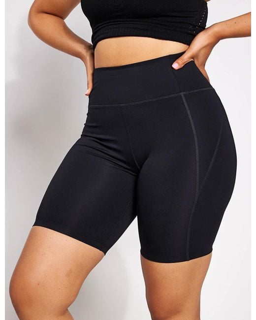 GIRLFRIEND COLLECTIVE Blue Women's High Waisted Bike Short