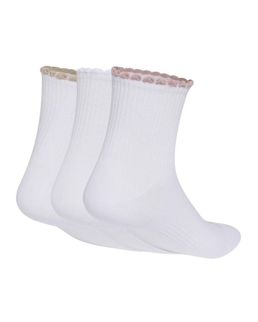 Adidas White Women's Quarter Sock 3 Pair Pack