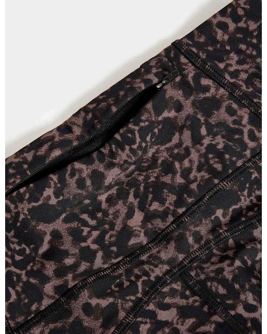 GOODMOVE Black Women's Go Move Printed High Waisted Gym leggings