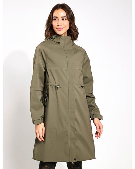 GOODMOVE Green Women's Stormwear Ultra Waterproof Hooded Parka