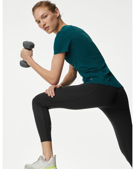 GOODMOVE Black Women's Go Move High Waisted 7/8 Gym leggings