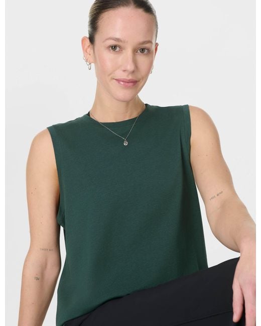 Sweaty Betty Green Women's Essential Sleeveless Vest