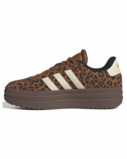 Adidas Brown Women's Vl Court Bold Shoes