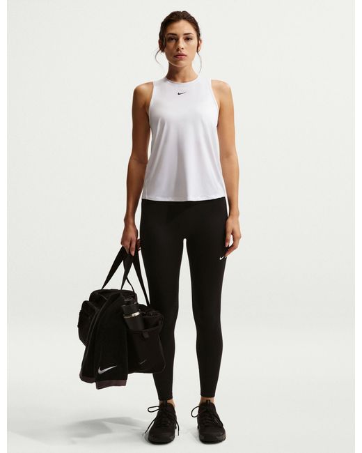 Nike White Women's One Classic Dri-fit Tank Top