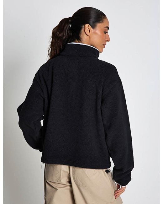 Columbia Blue Women's Helvetia Ii Cropped Sherpa Half Snap Fleece