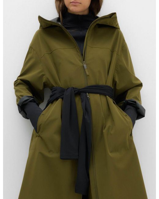 GOODMOVE Green Women's Stormwear Ultra Waterproof Pleat Back Parka