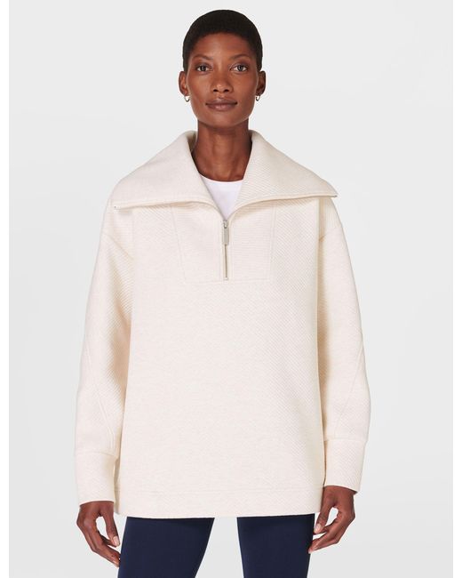 Sweaty Betty White Women's Radiant Half Zip Sweatshirt