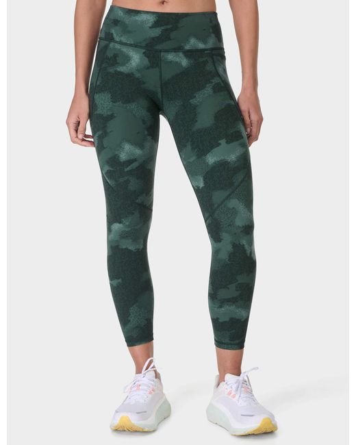 Sweaty Betty Green Women's Power 7/8 Gym leggings