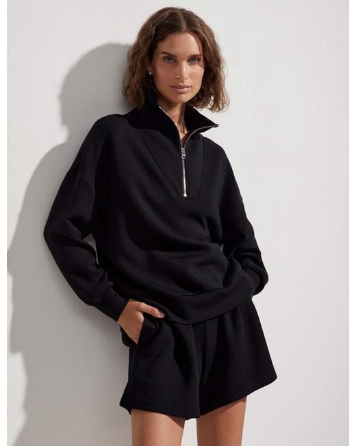 Varley Blue Women's Hawley Half Zip Sweat