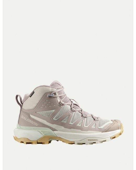 Salomon Green Women's X Ultra 360 Edge Mid Gore-tex Hiking Shoes