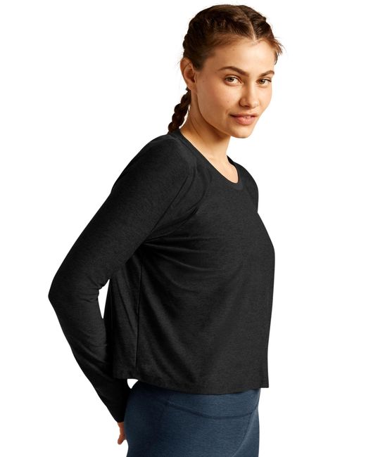 Beyond Yoga Black Women's Featherweight Daydreamer Pullover