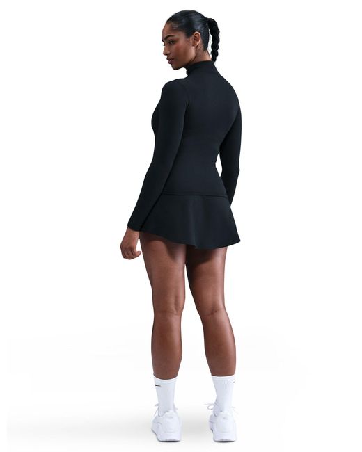 Nike Black Women's One Fitted Dri-fit Full-zip Jacket