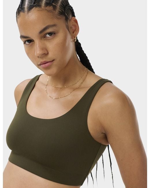 Sweaty Betty Green Women's All Day Sports Bralette