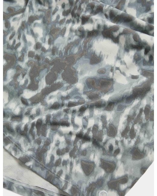 GOODMOVE Blue Women's Modal Blend Printed Tie Back Relaxed Vest Top