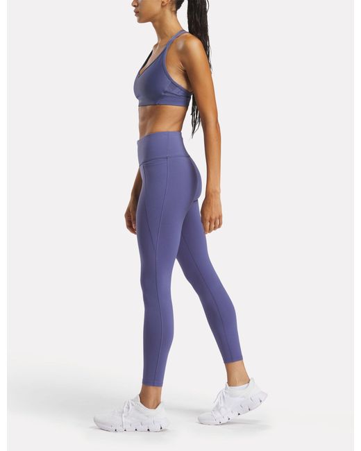 Reebok Blue Women's Lux High Waisted leggings