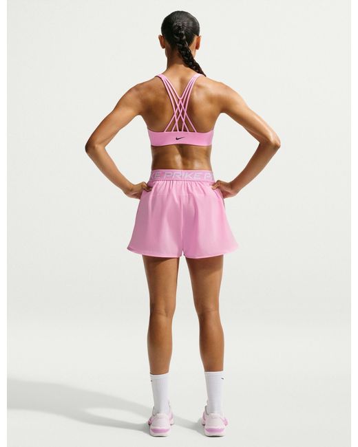 Nike Red Women's Indy Strappy Light Support Sports Bra