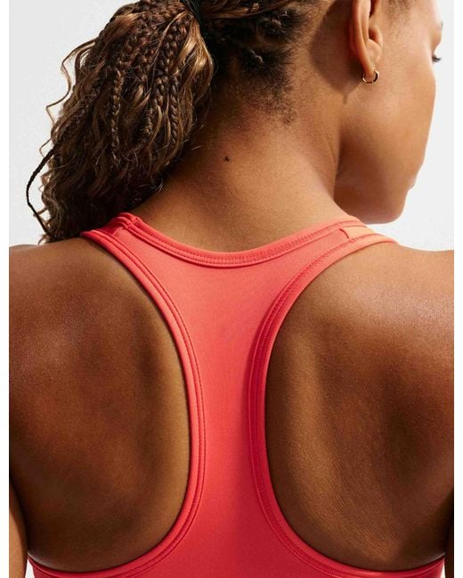 Nike Red Women's Swoosh Medium Support Sports Bra