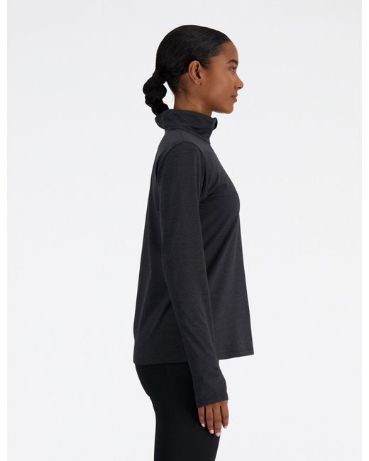 New Balance Blue Women's Sport Essentials Space Dye 1/4 Zip