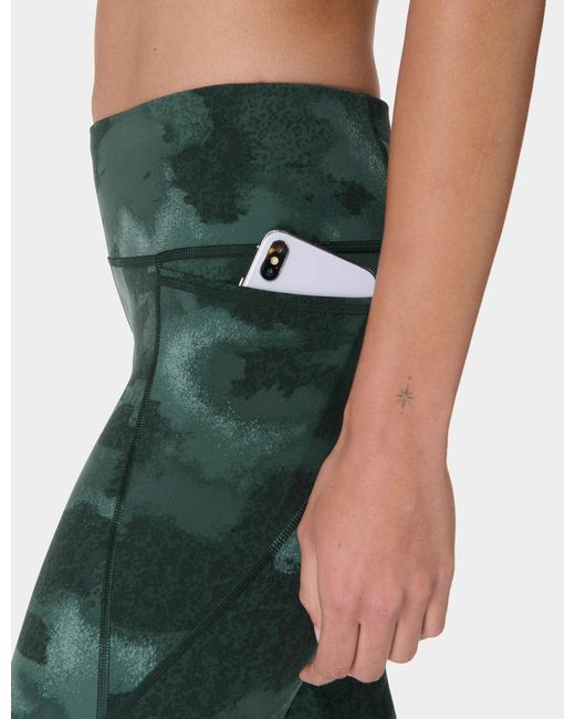 Sweaty Betty Green Women's Power 7/8 Gym leggings