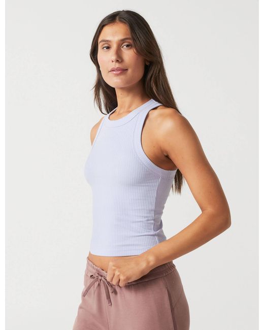 Lilybod White Women's Harmony Ribbed Tank