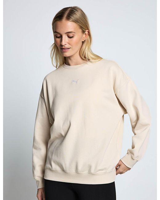 PUMA Natural Women's Essentials Oversized Crew