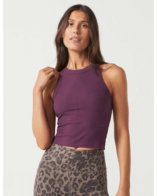 Lilybod Purple Women's Harmony Ribbed Tank