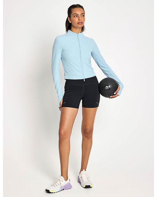 Nike Blue Women's Zenvy Full-zip Long-sleeve Top