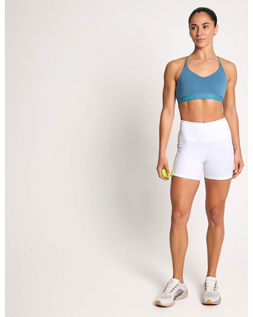 Nike White Women's Court Dri-fit Tennis Shorts With Pockets