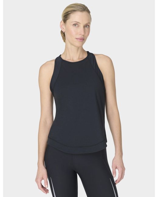 Sweaty Betty Blue Women's Breathe Easy Mesh Run Vest Top