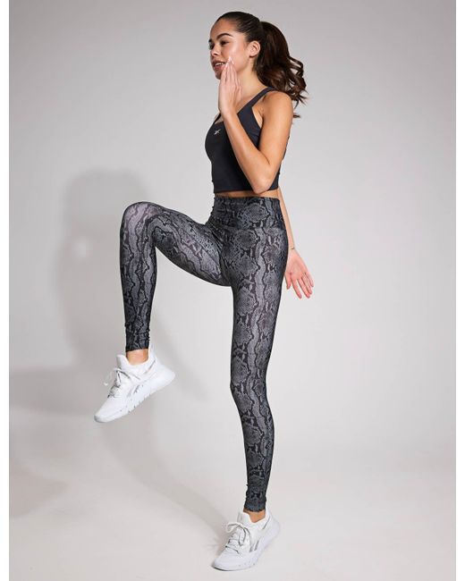 Reebok Blue Women's Id Train leggings