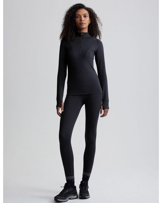 Varley Blue Women's Always Warm Half-zip Base Layer Top