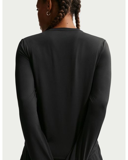 Nike Black Women's One Classic Dri-fit Long-sleeve Top