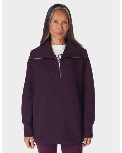 Sweaty Betty Purple Women's Radiant Half Zip Sweatshirt
