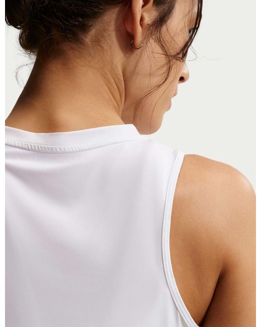 Nike White Women's One Classic Dri-fit Tank Top