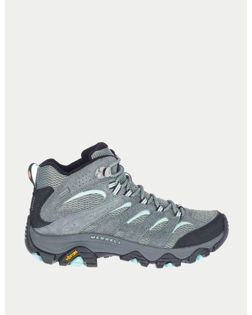 Merrell Blue Women's Moab 3 Mid Gore-tex Hiking Shoes