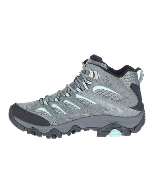Merrell Blue Women's Moab 3 Mid Gore-tex Hiking Shoes
