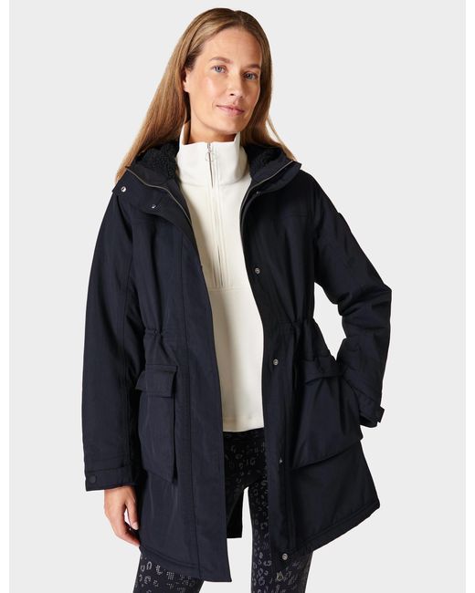 Sweaty Betty Blue Women's Winter Stride Waterproof Parka
