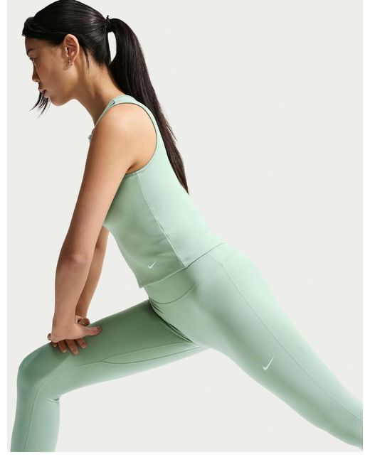 Nike Green Women's One High Waisted 7/8 leggings