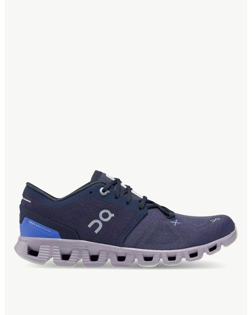 On Running Blue Women's Cloud X 3 Trainers