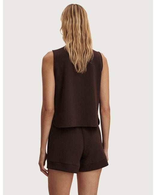 Varley Brown Women's Atrium High Waisted Short 4.5"