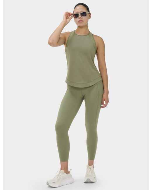 Sweaty Betty Green Women's Breathe Easy Mesh Run Vest Top