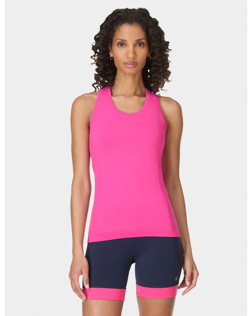 Sweaty Betty Pink Women's Athlete Seamless Gym Vest